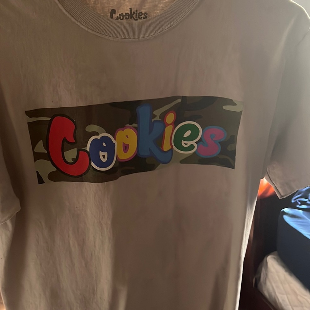 Tan cookies shirt army logo design